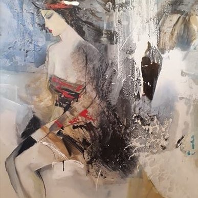 Картина "Мари", 100х110, холст, масло, Эльдар Кавшбая, 2016г.