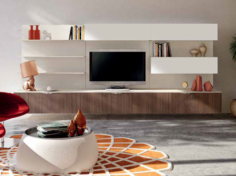 Итальянская мебель для ТВ Flick 02 фабрики SPAGNOL CUCINE