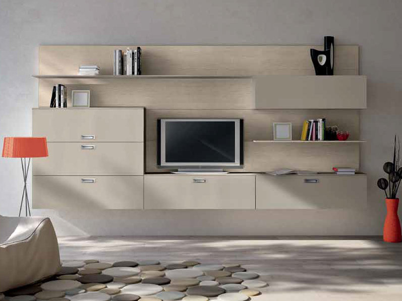 Итальянская мебель для ТВ Xoxo 04 фабрики SPAGNOL CUCINE