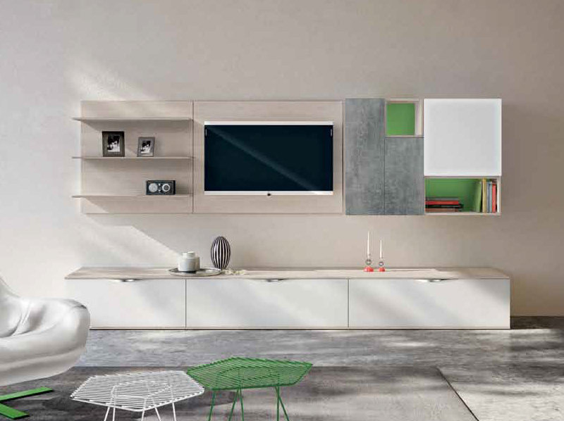 Итальянская мебель для ТВ Xoxo 05 фабрики SPAGNOL CUCINE