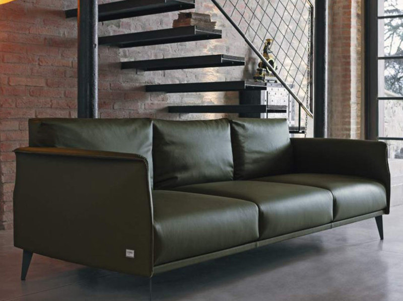 Итальянский диван STILE LIBERO (темно-зеленый) фабрики DOIMO SALOTTI