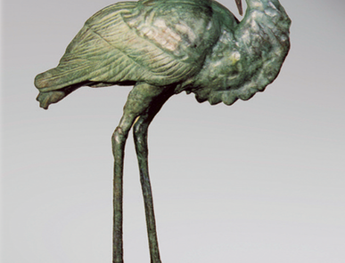 Итальянская бронзовая статуя Heron фабрики Fonderia Artistica Ruocco