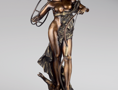 Итальянская бронзовая статуя Diana the huntress фабрики Fonderia Artistica Ruocco