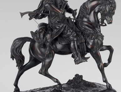 Итальянская бронзовая статуя Arabian horseman III фабрики Fonderia Artistica Ruocco