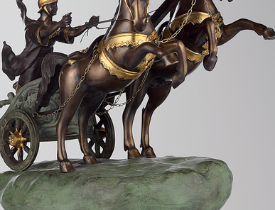 Итальянская бронзовая статуя Roman chariot I фабрики Fonderia Artistica Ruocco