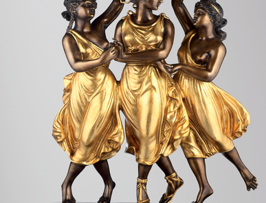 Итальянская бронзовая статуя Canova’s dancing girls фабрики Fonderia Artistica Ruocco