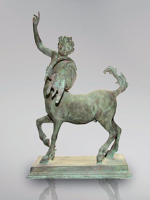 Итальянская бронзовая статуя Pair of Centaurs фабрики Fonderia Artistica Ruocco