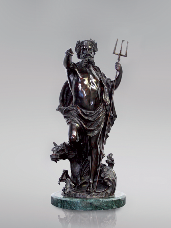 Итальянская бронзовая статуя Neptune фабрики Fonderia Artistica Ruocco