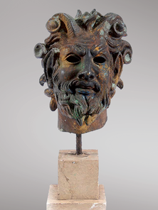 Итальянская бронзовая статуя Faun’s head фабрики Fonderia Artistica Ruocco