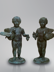 Итальянская бронзовая статуя Putti from the house of the Vettii at Pompeii фабрики Fonderia Artistica Ruocco