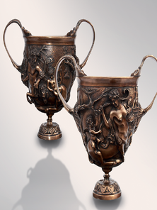 Итальянская бронзовая статуя Centaurs Cups фабрики Fonderia Artistica Ruocco