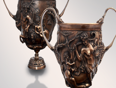 Итальянская бронзовая статуя Centaurs Cups фабрики Fonderia Artistica Ruocco