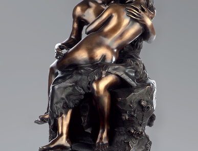 Итальянская бронзовая статуя The kiss фабрики Fonderia Artistica Ruocco