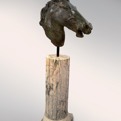 Итальянская бронзовая статуя Rotatable horse head фабрики Fonderia Artistica Ruocco