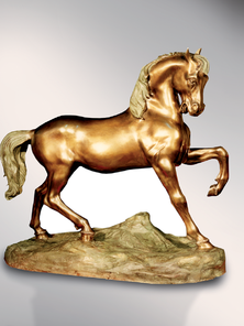 Итальянская бронзовая статуя Wild horse фабрики Fonderia Artistica Ruocco