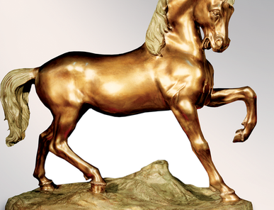 Итальянская бронзовая статуя Wild horse фабрики Fonderia Artistica Ruocco