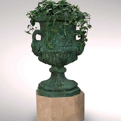 Итальянская бронзовая ваза Amphora фабрики Fonderia Artistica Ruocco