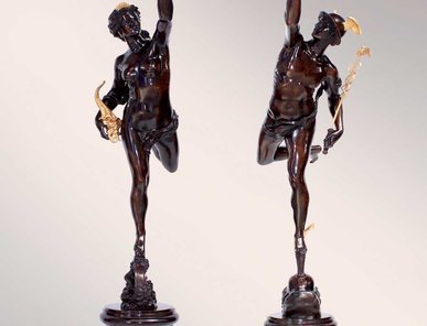 Итальянские бронзовые канделябры Venus with lamp фабрики Fonderia Artistica Ruocco