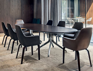 Итальянский стол CLAYDON фабрики MINOTTI