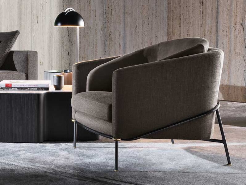 Итальянское кресло FIL NOIR фабрики MINOTTI