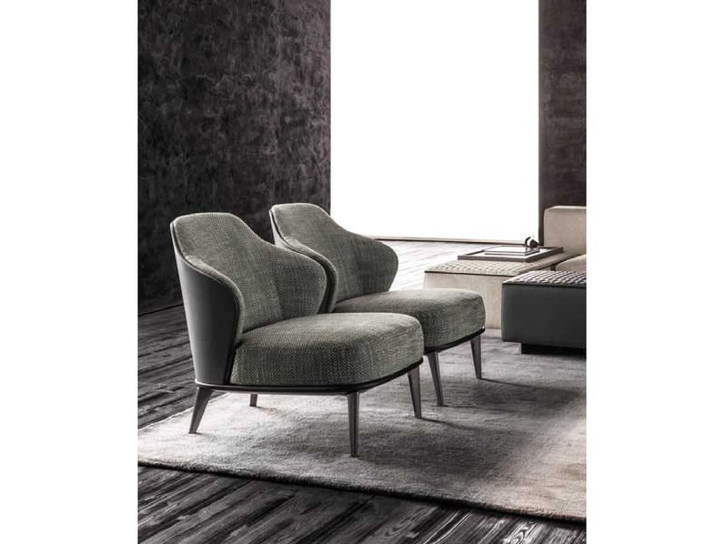 Итальянское кресло LESLIE фабрики MINOTTI