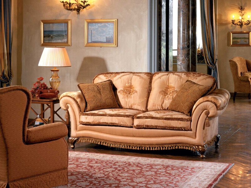 Итальянская мягкая мебель VILLA BORROMEO GINEVRA фабрики EGIDIO LUNARDELLI