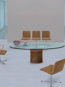  Итальянский стол и стулья GEORGE Luxury фабрики IL LOF