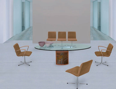  Итальянский стол и стулья GEORGE Luxury фабрики IL LOF