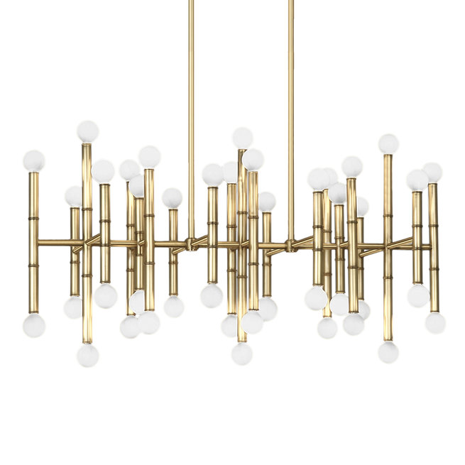 Люстра Meurice Rectangle Brass фабрики JONATHAN ADLER