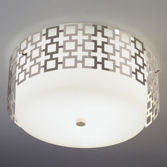 Люстра Parker Flush Mount Nickel фабрики JONATHAN ADLER