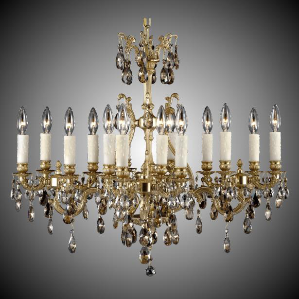 Люстра CH9671-4-O-TK-16G-PI фабрики BRASS & CRYSTAL