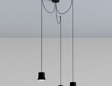 Итальянская люстра Giò light Cluster Black фабрики ARTEMIDE