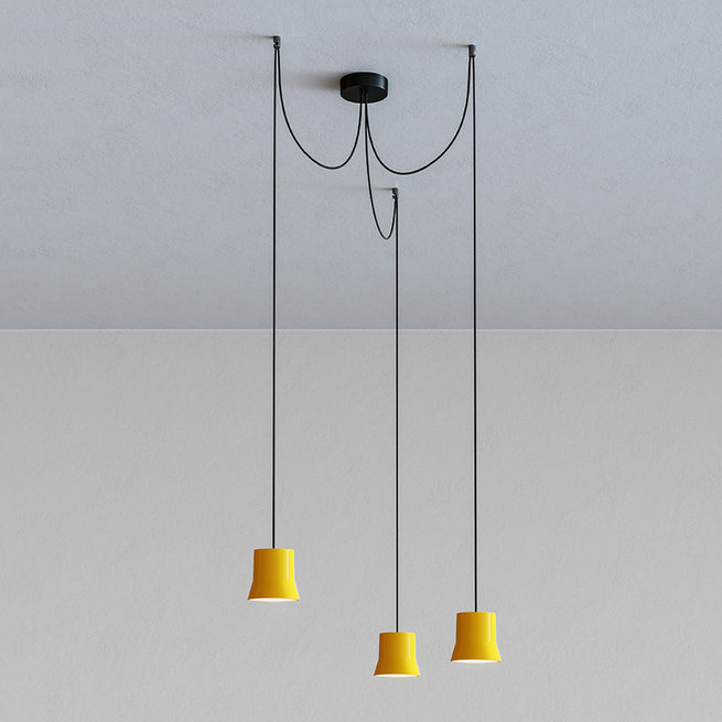 Итальянская люстра Giò light Cluster Yellow фабрики ARTEMIDE