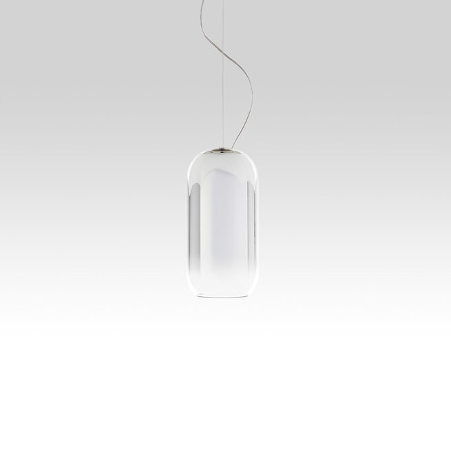 Итальянская люстра Mini Gople Silver фабрики ARTEMIDE