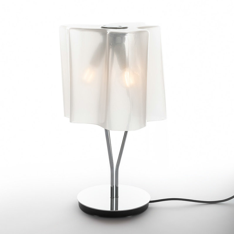 Итальянская настольная лампа Logico Gloss silk/Chrome фабрики ARTEMIDE