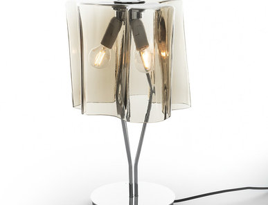 Итальянская настольная лампа Logico Mini Fumé/Chrome фабрики ARTEMIDE
