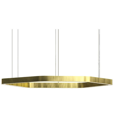 Люстра Light Ring Horizontal Polygonal D100 Brass от дизайнера Massimo Castagna