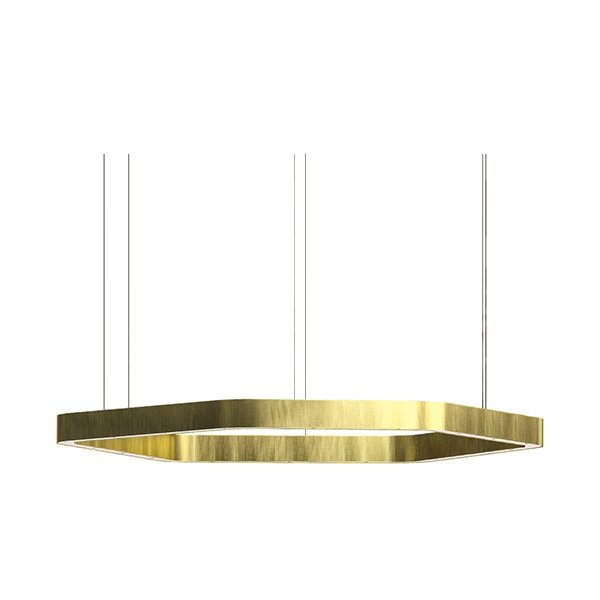 Люстра Light Ring Horizontal Polygonal D80 Brass от дизайнера Massimo Castagna