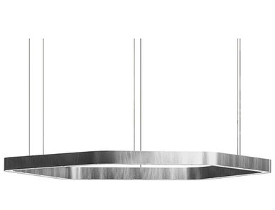 Люстра Light Ring Horizontal Polygonal D100 Nickel от дизайнера Massimo Castagna