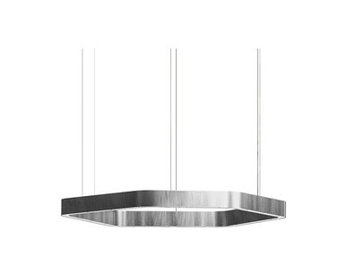 Люстра Light Ring Horizontal Polygonal D60 Nickel от дизайнера Massimo Castagna
