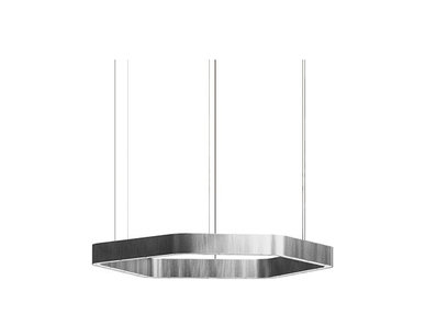 Люстра Light Ring Horizontal Polygonal D50 Nickel от дизайнера Massimo Castagna
