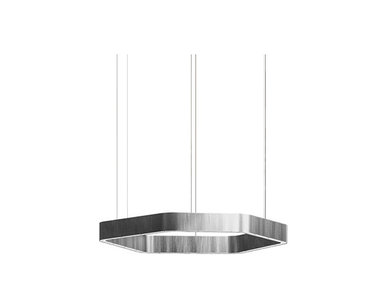 Люстра Light Ring Horizontal Polygonal D40 Nickel от дизайнера Massimo Castagna