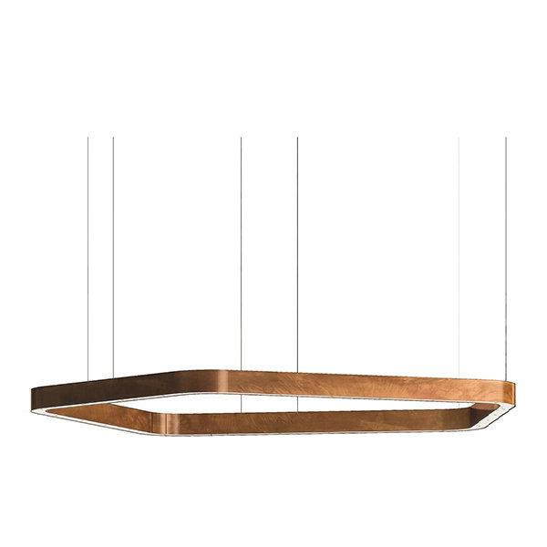 Люстра Light Ring Horizontal Polygonal D90 Copper от дизайнера Massimo Castagna