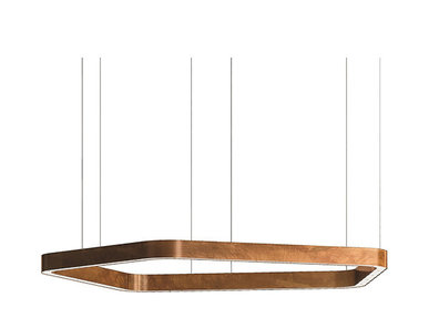Люстра Light Ring Horizontal Polygonal D80 Copper от дизайнера Massimo Castagna