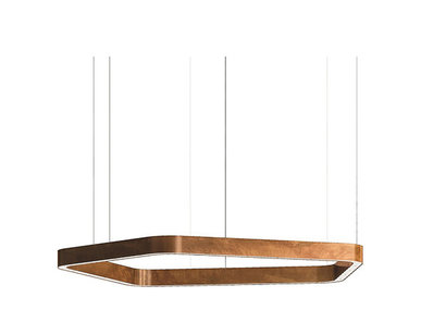 Люстра Light Ring Horizontal Polygonal D70 Copper от дизайнера Massimo Castagna