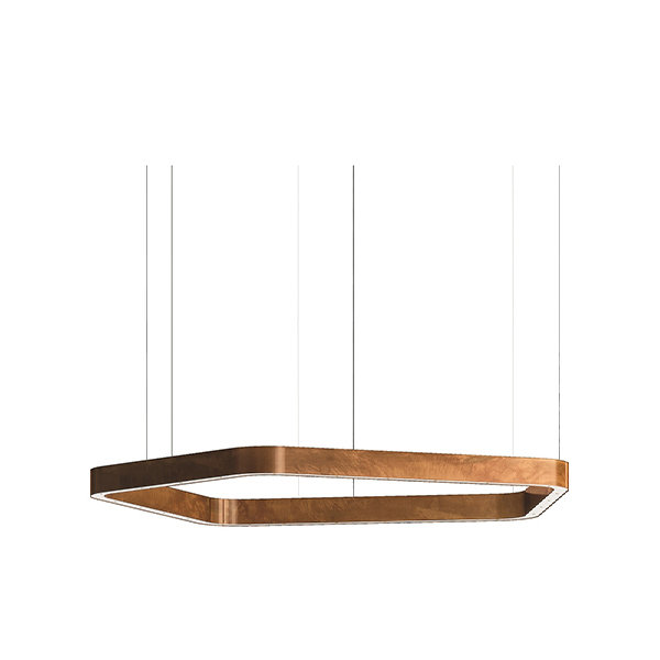 Люстра Light Ring Horizontal Polygonal D70 Copper от дизайнера Massimo Castagna