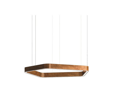 Люстра Light Ring Horizontal Polygonal D50 Copper от дизайнера Massimo Castagna