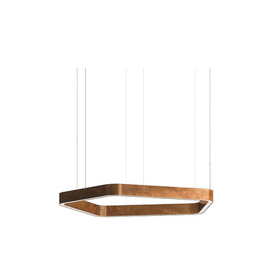 Люстра Light Ring Horizontal Polygonal D50 Copper от дизайнера Massimo Castagna