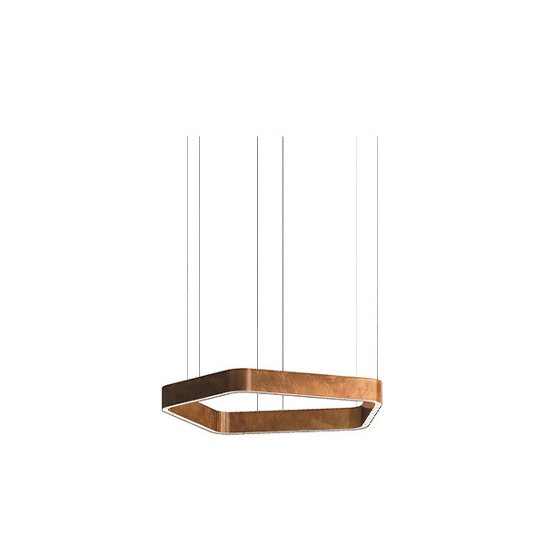 Люстра Light Ring Horizontal Polygonal D30 Copper от дизайнера Massimo Castagna