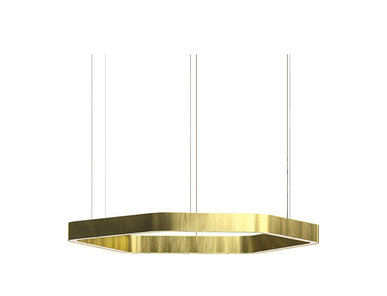 Люстра Light Ring Horizontal Polygonal D60 Brass от дизайнера Massimo Castagna